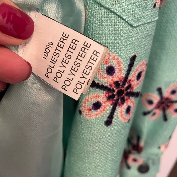 Mint set with asymmetrical mini skirt and jacket size small 4 6 - Picture 7 of 7